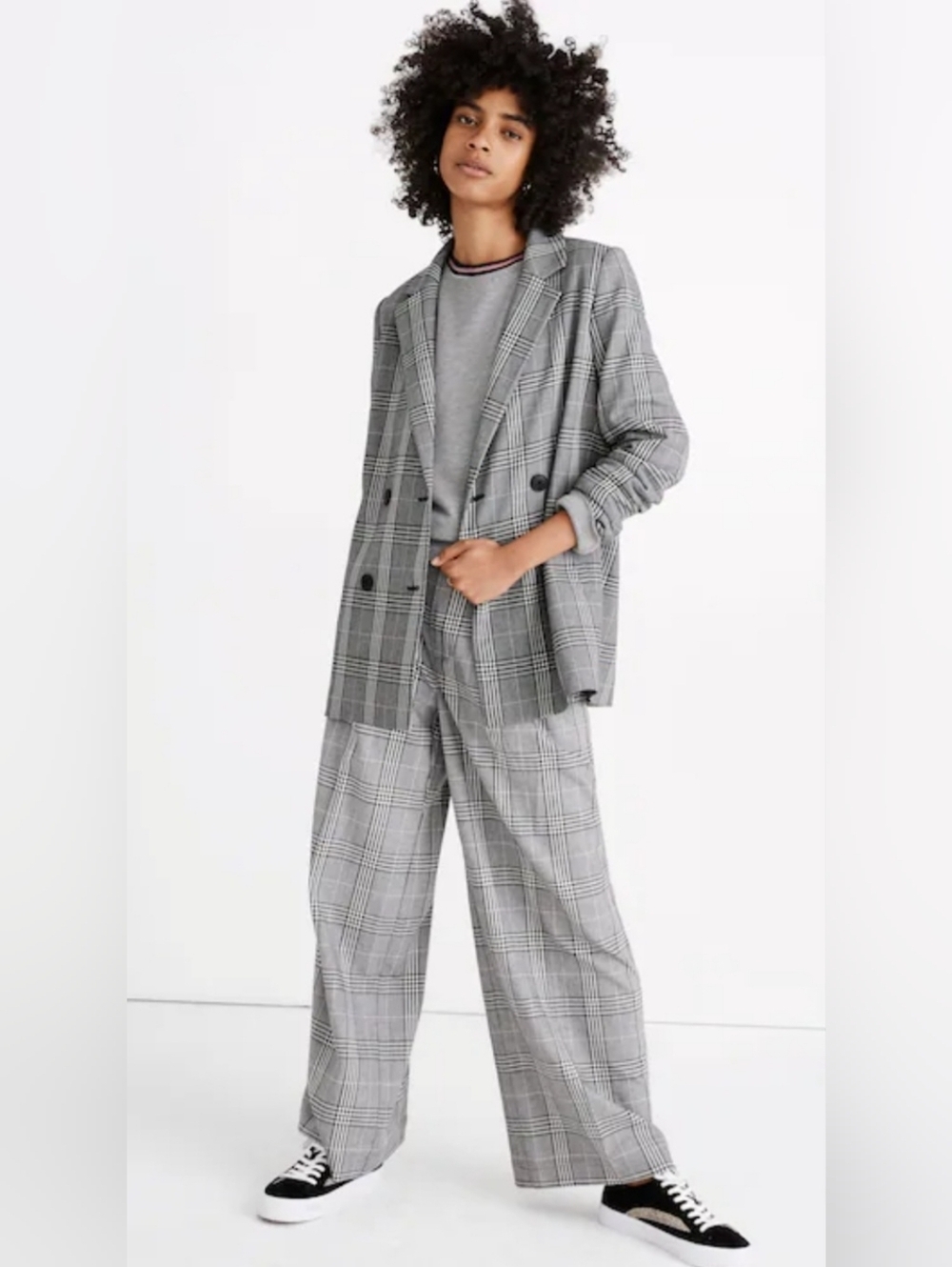 Madewell Caldwell Double-Breasted Blazer in Plaid Size XS! New W/O Tags!